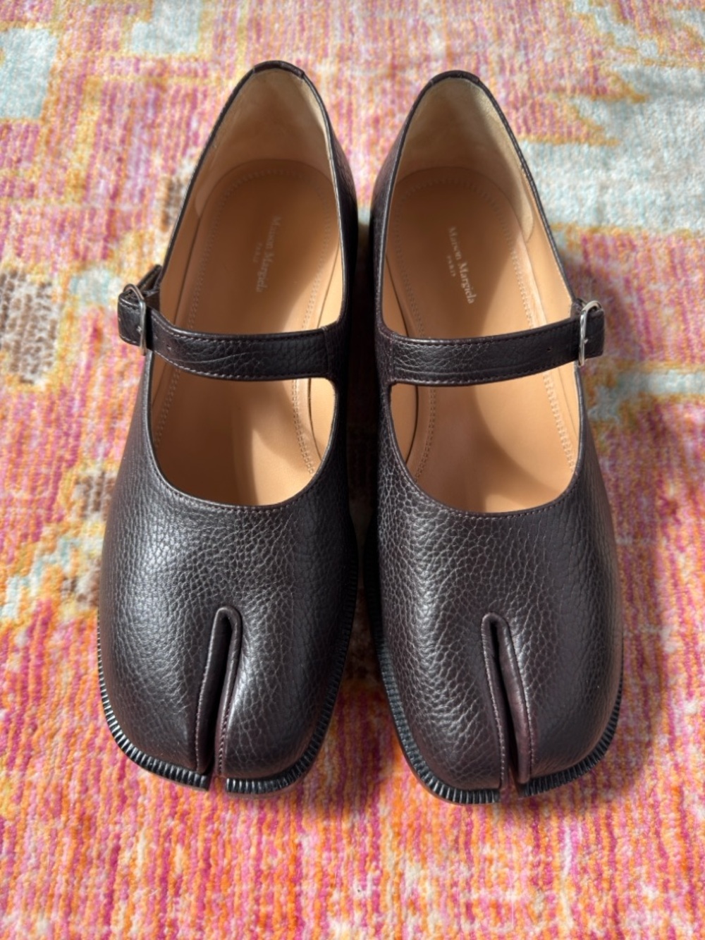 Maison Margiela Tabi Mary Jane in Dark Brown